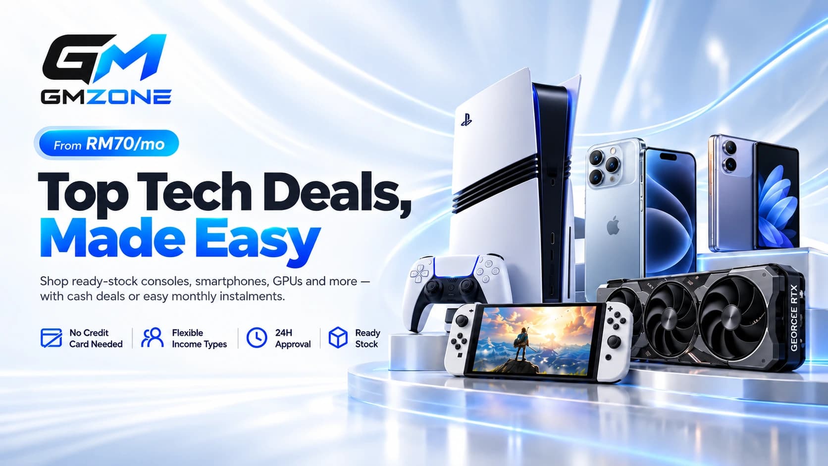 GMZONE top tech deals with gaming consoles, smartphones, handhelds and graphics cards